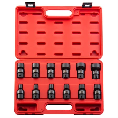 Sunex 12 Pc. 3/8" Drive 12-Point SAE Univ. Impact Socket Set 3690